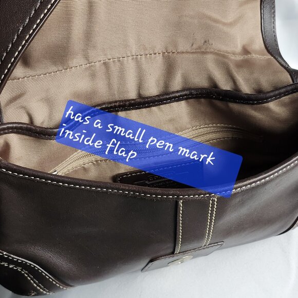 Coach Vintage Brown Leather SoHo Shoulder Bag Brown - Picture 3 of 8